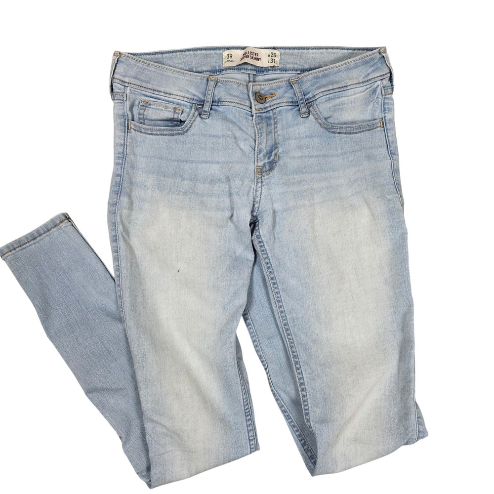 Hollister Super‎ Skinny Jeans Light Blue Women's 3R Fair Condition